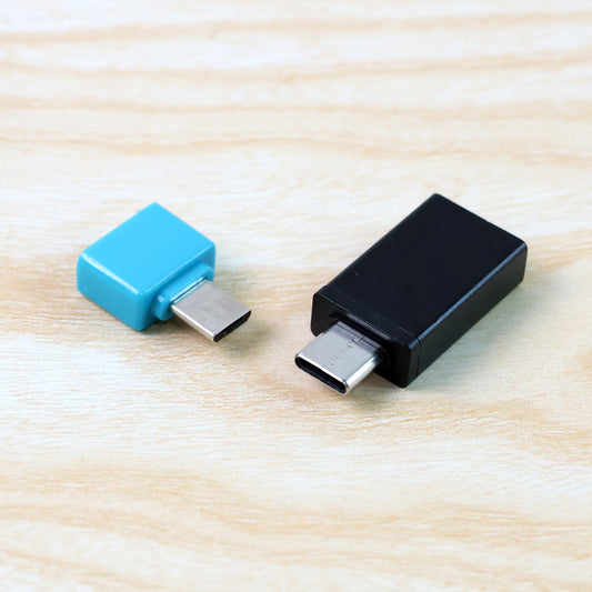Usb Micro Type-c To Usb-a Otg Adapter - (2 Pc Set)