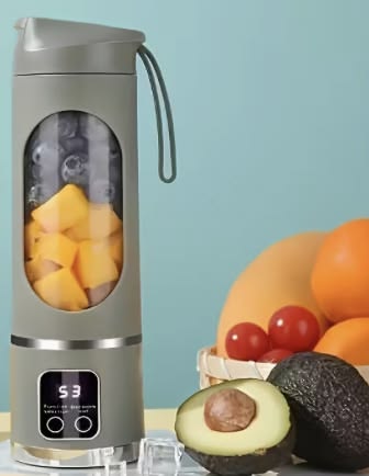 Portable Juicer Bottle 400ML | USB Rechargeable Portable Blender with Powerful Blades