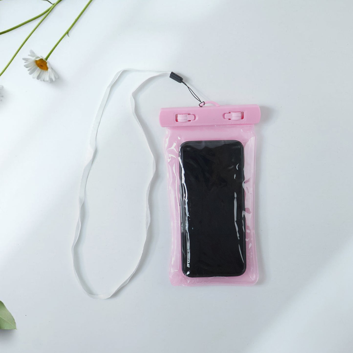 Pink Waterproof Phone Pouch Bag Mobile Cover (1 Pc)