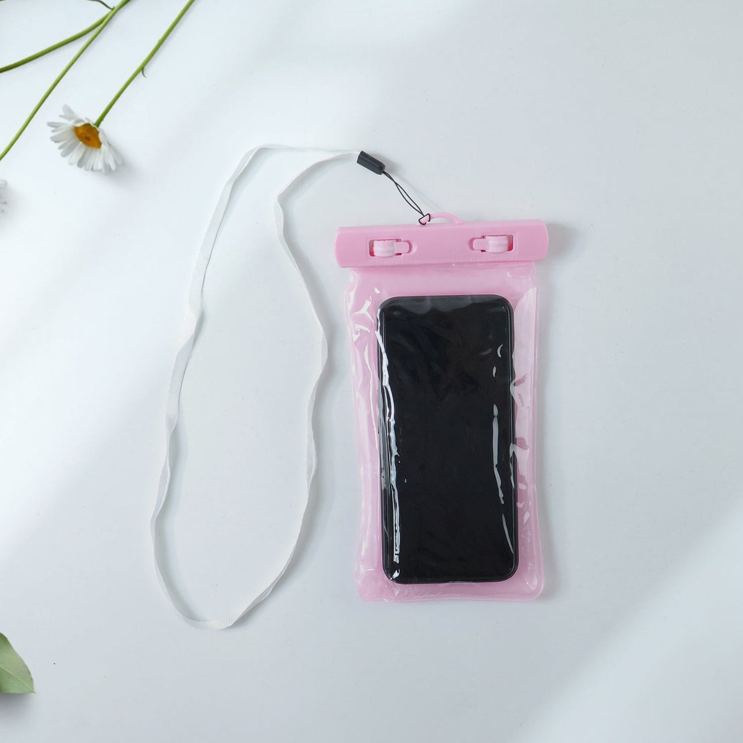 Pink Waterproof Phone Pouch Bag Mobile Cover (1 Pc)