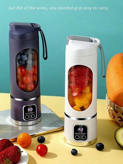 Portable Juicer Bottle 400ML | USB Rechargeable Portable Blender with Powerful Blades