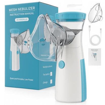 Portable Mesh Nebulizer Machine for Adults & Kids | Rechargeable USB Medicine Inhaler