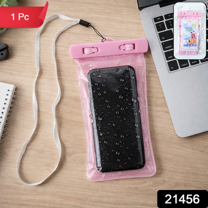 Pink Waterproof Phone Pouch Bag Mobile Cover (1 Pc)