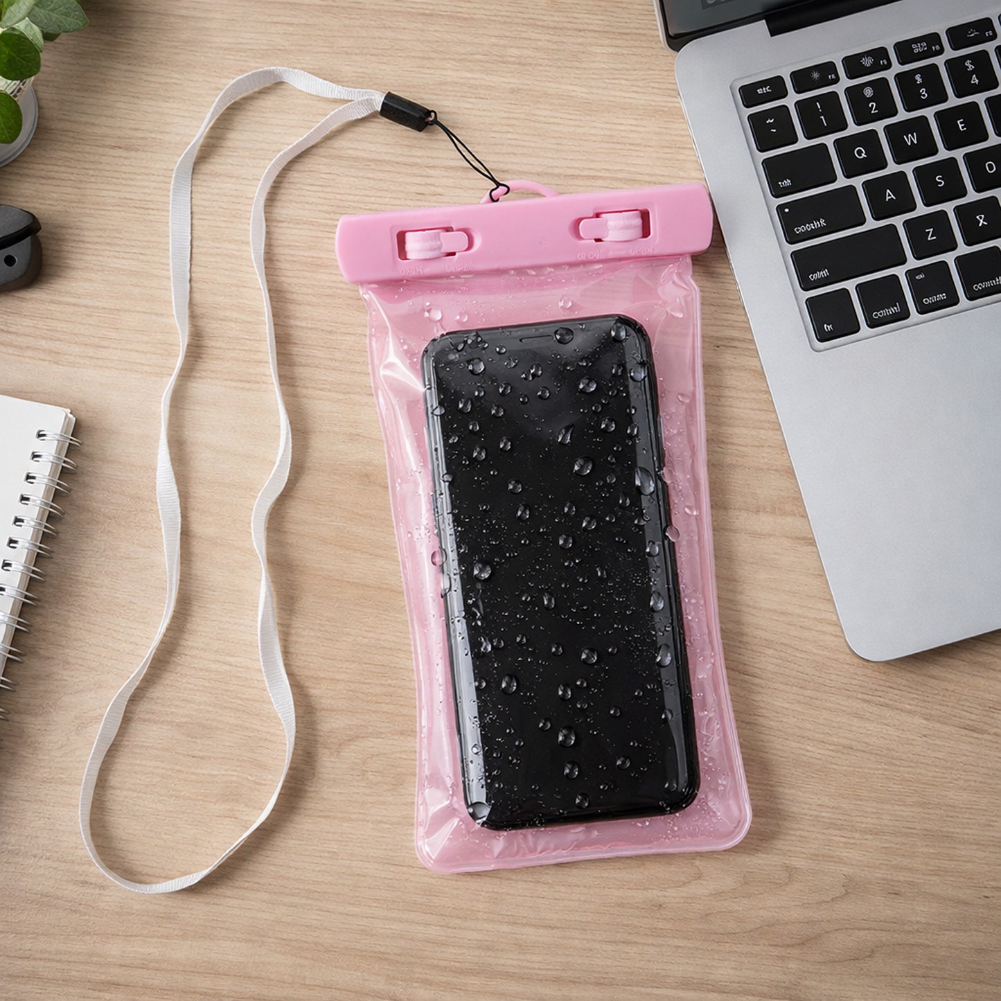 Pink Waterproof Phone Pouch Bag Mobile Cover (1 Pc)