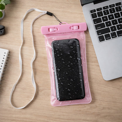 Pink Waterproof Phone Pouch Bag Mobile Cover (1 Pc)