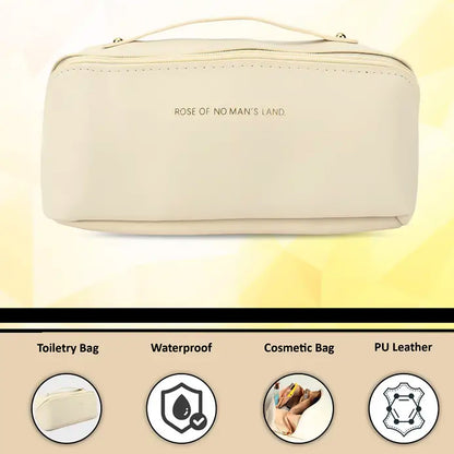 Premium Travel Makeup  Toiletry Organizer Pouch With Zipper  Handle(1 Pc)