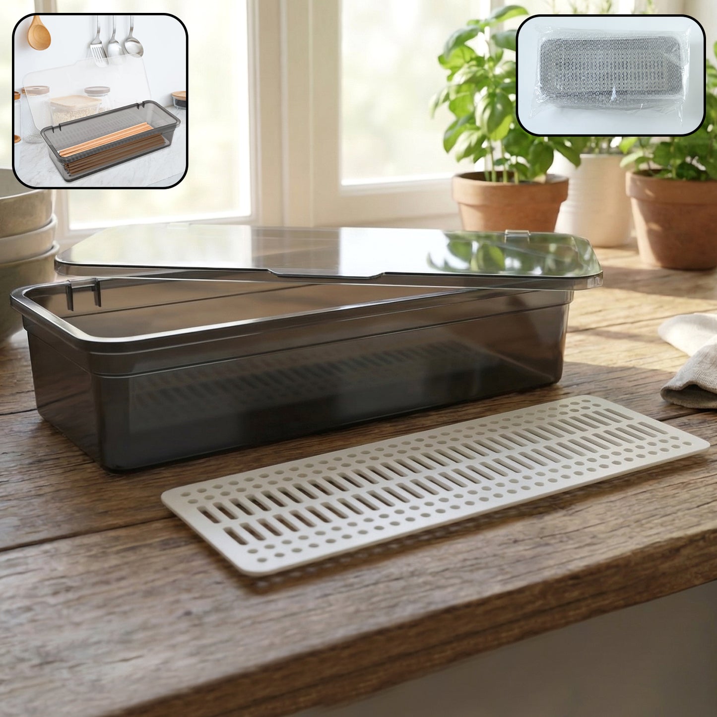 Multipurpose Kitchen Sink Organizer Tray (1 Pc 27x12 Cm)